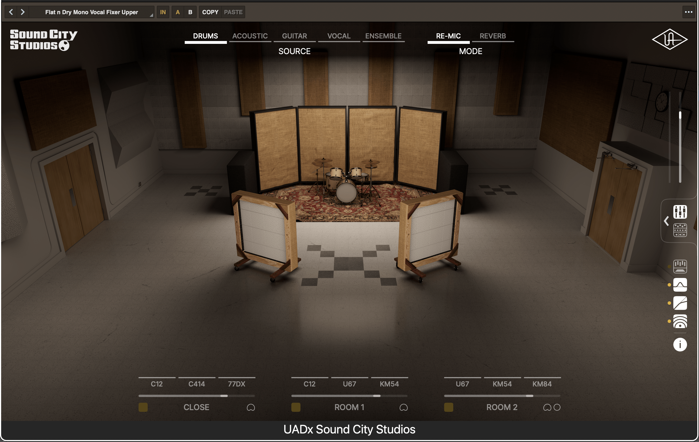 UAD Sound City Studios Logic Pro 使用画面